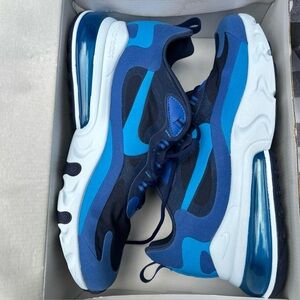 Nike Air Max 270 React Triple Blue Men’s 11 w Box  EUC